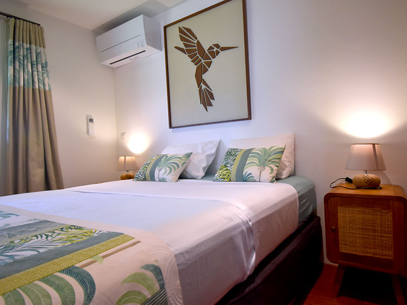 Chambre du bungalow Auti