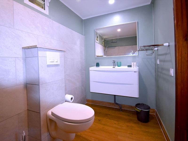 Salle de bain du bungalow Auti